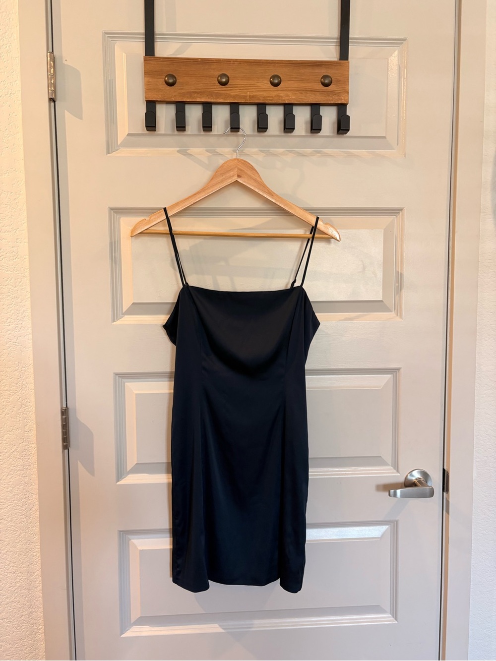 Sunday Best Black Slip Dress with Adjustable Straps